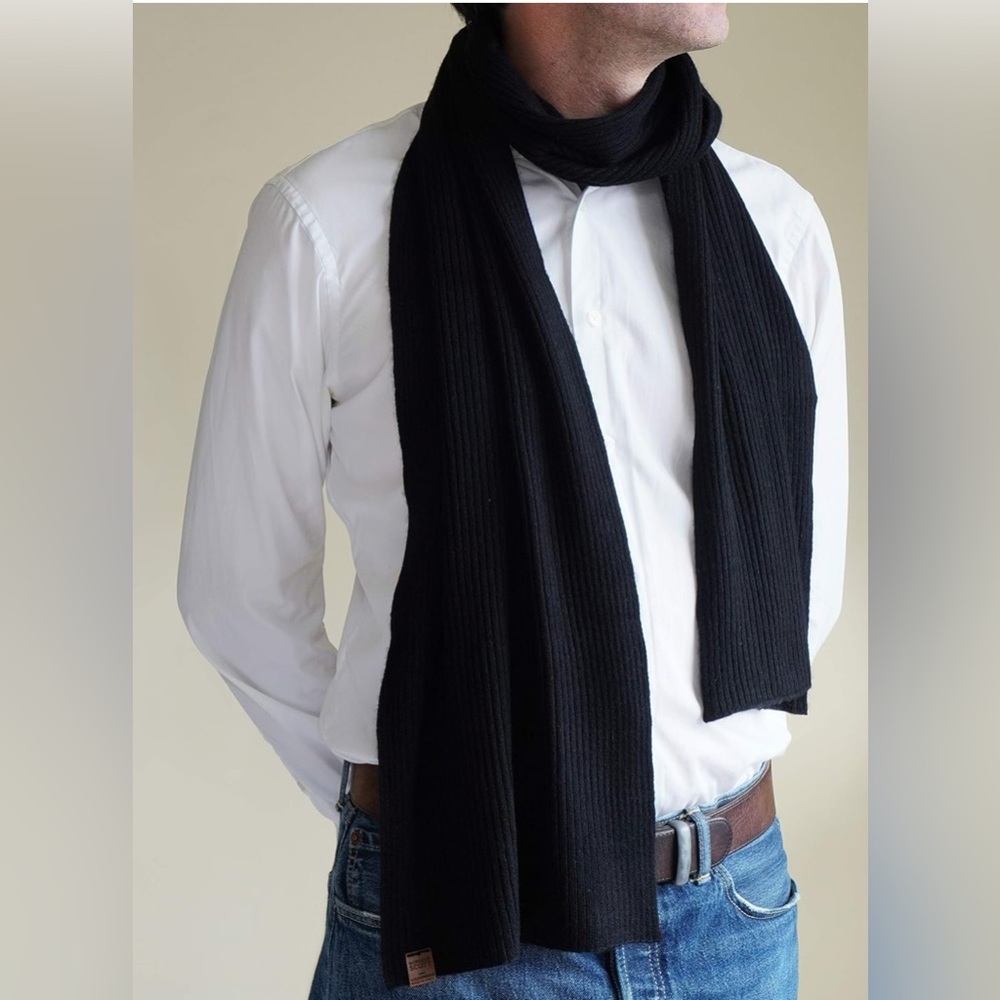 Scott Elegant Black Men's Scarf‎